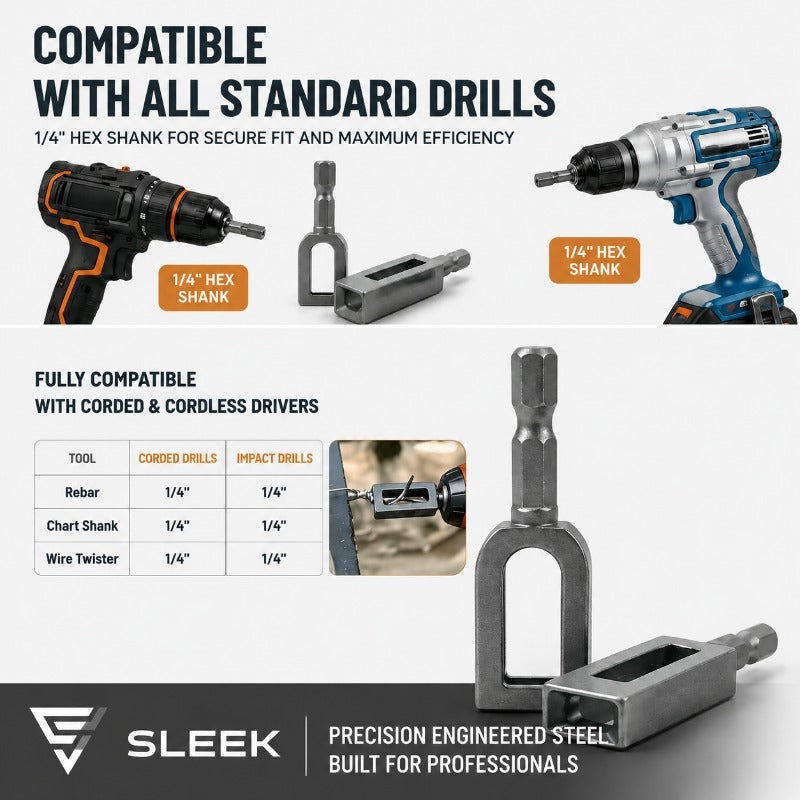 SteelGrip™ — Turn Your Drill Into a Powerhouse for Rock-Solid, Effortless Wire Ties