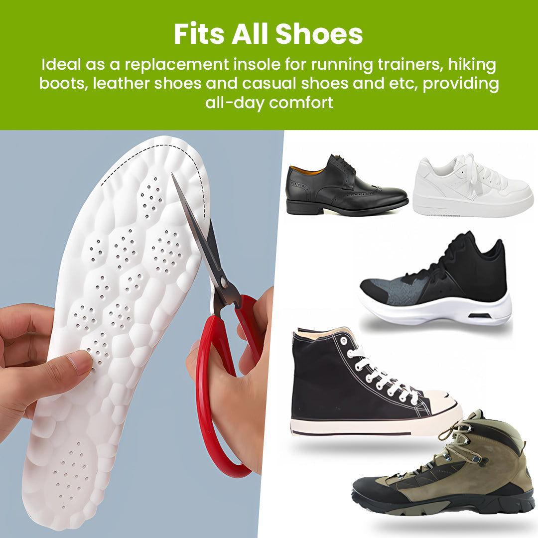 StrideBoost™ Insoles — Crush Foot Pain and Energize Every Step All Day Long