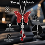 WingLustre™ Diamond Butterfly Pendant — Ignite Every Drive with Sparkling Joy and Freedom