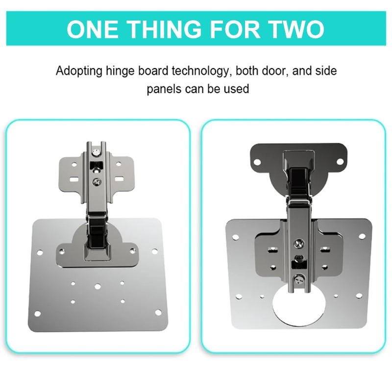 FortiFix™ Hinge Side Plate Repair Pieces — Lock Your Cabinets Tight for Smooth, Steady Doors That Last