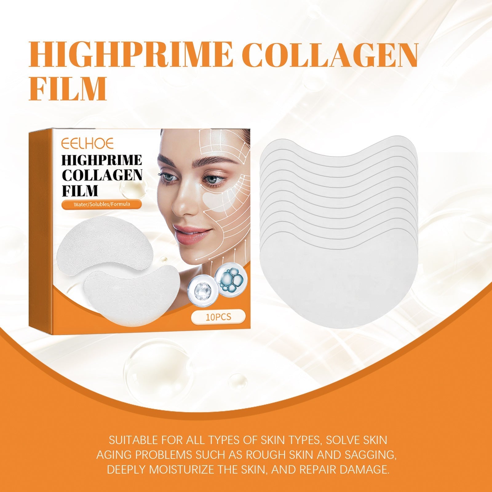 HydraLift Pro™ Eye Mask — Instantly Revive and Age-Defy Tired Eyes with Firm Hydration (10 Pieces)