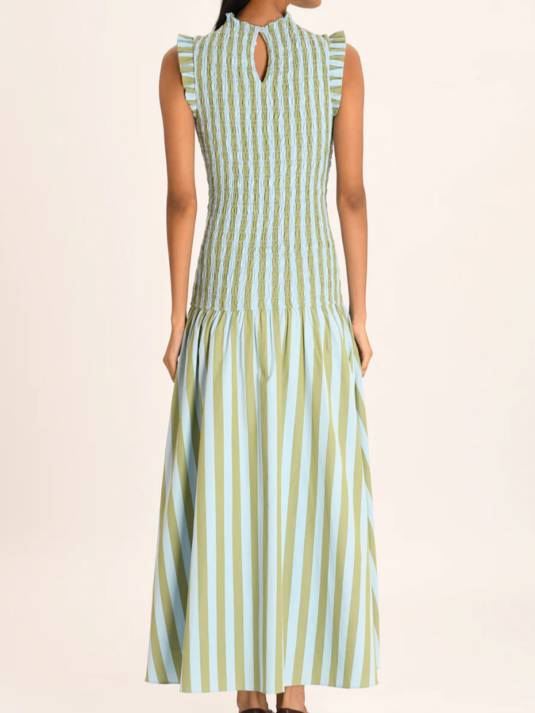 SerenLuxe™ Stripe Maxi Dress — Feel Confident and Effortless in Every Move