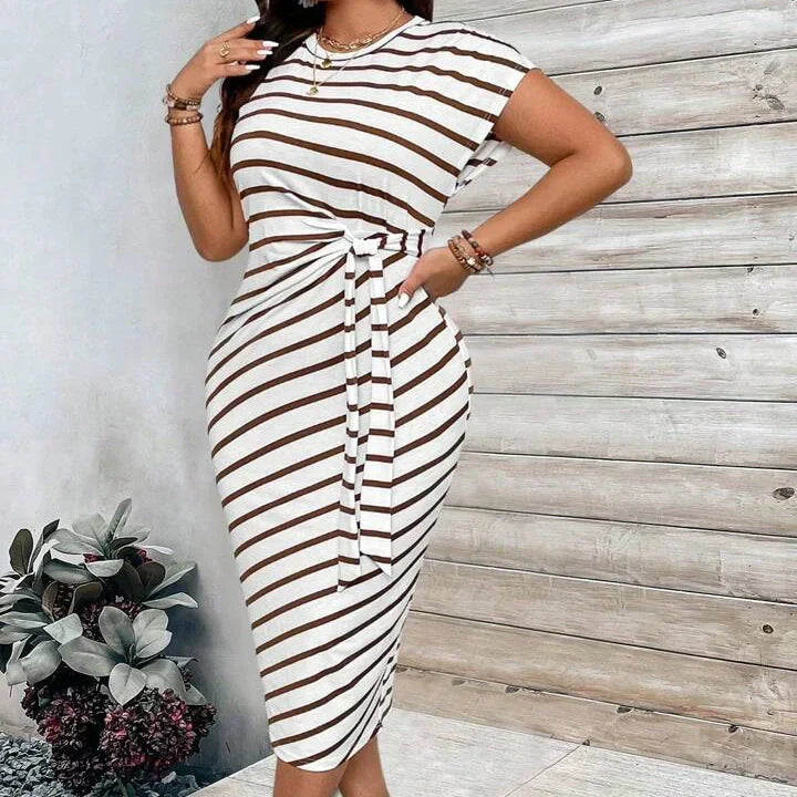 LunaSilk™ Leopard Knot Dress — Wrap Yourself in Confidence and Unforgettable Style