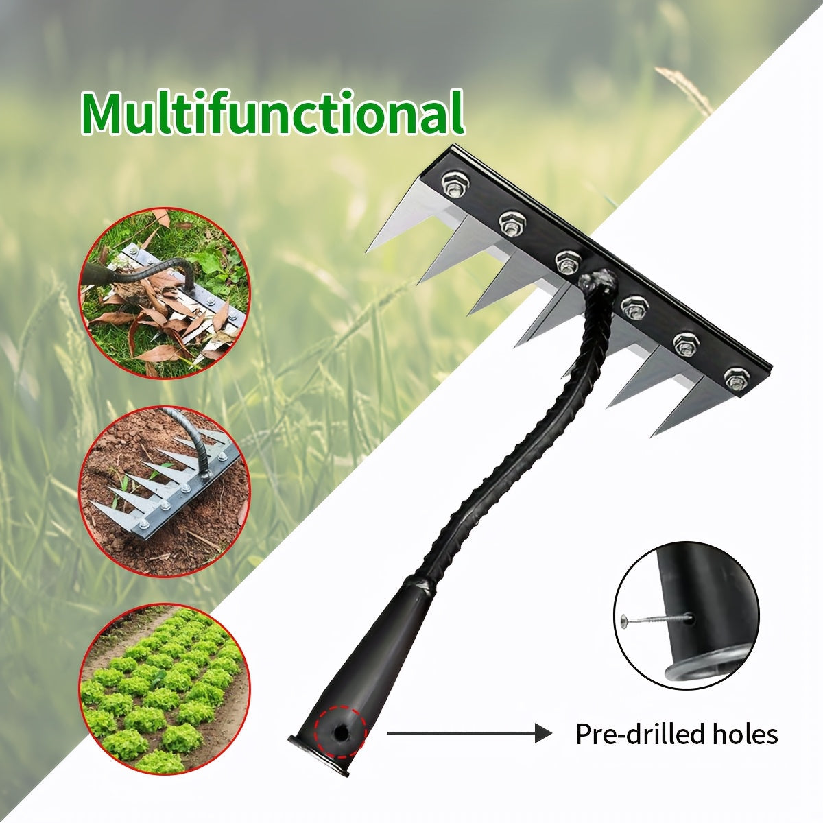 IronRoot™ 2-Piece Metal Weed Rake Set — Turn Backbreaking Garden Work into Effortless, Precise Power
