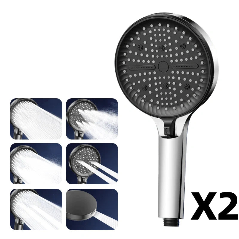 AquaPulse™ Adjustable Rainfall Shower Head — Experience Total Body Bliss with Every Drop
