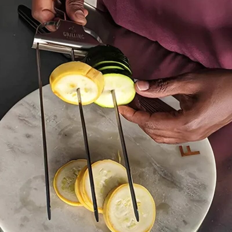TriFlame™ Grill Skewers — Master Every BBQ With Juicy, Even-Cooked Perfection