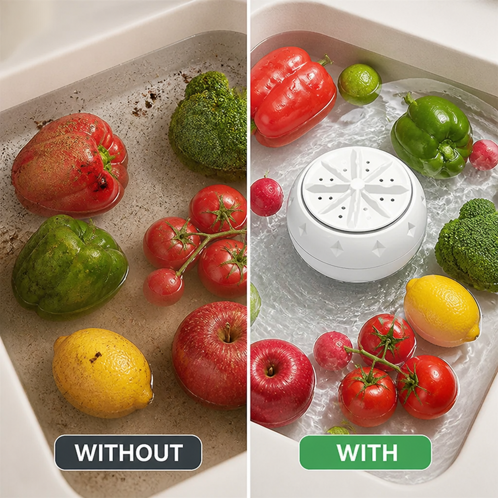 HydroViva™ — Effortless Deep Clean for Safer, Juicier Produce Every Time