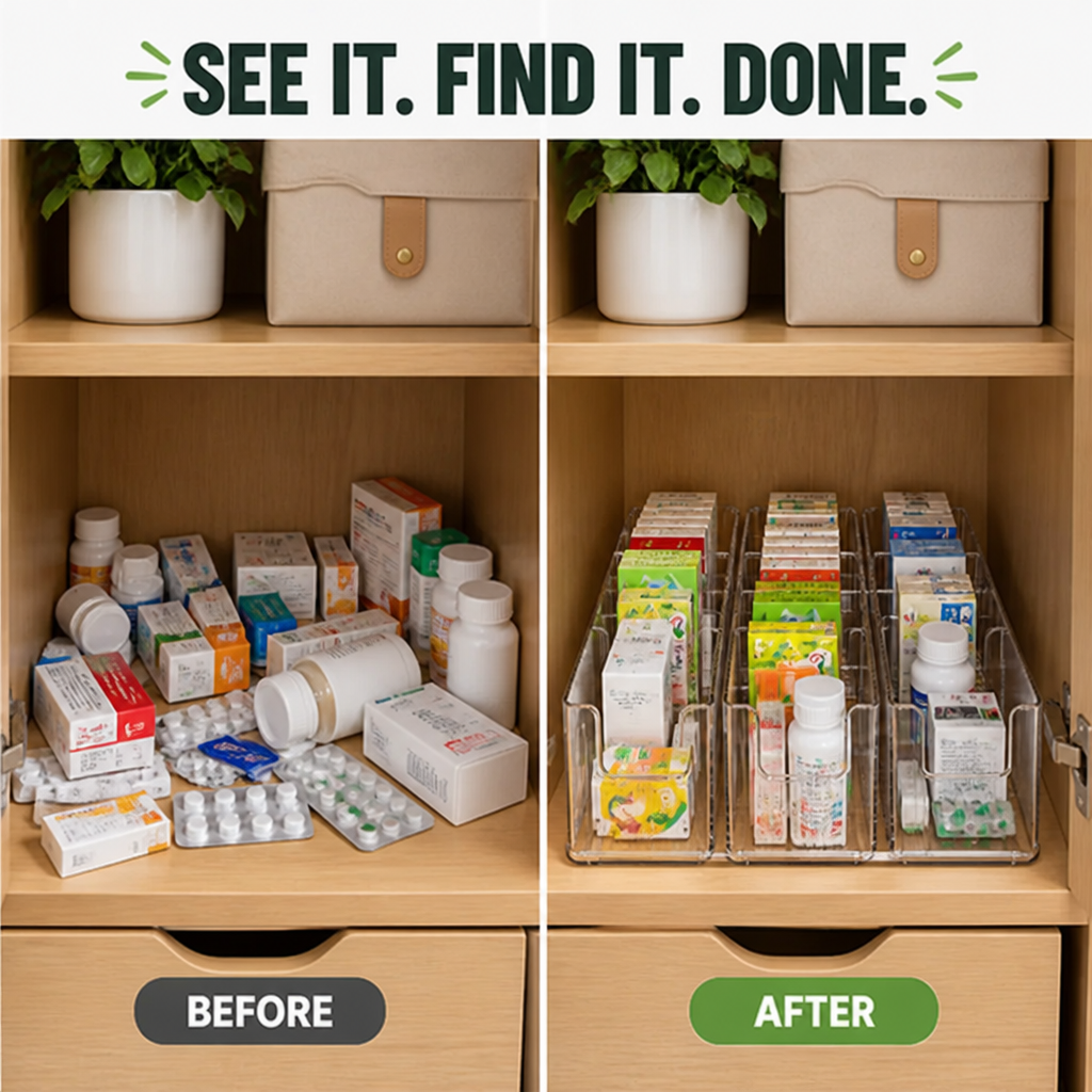 OptiView™ Adjustable Storage Organizer — Master Your Space with Instant Clarity and Effortless Order