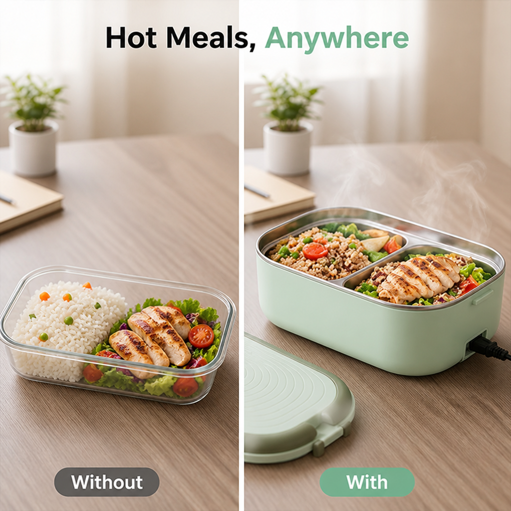 HeatEase™ — Enjoy Every Meal Hot, Fresh, and Full of Flavor Anywhere You Go