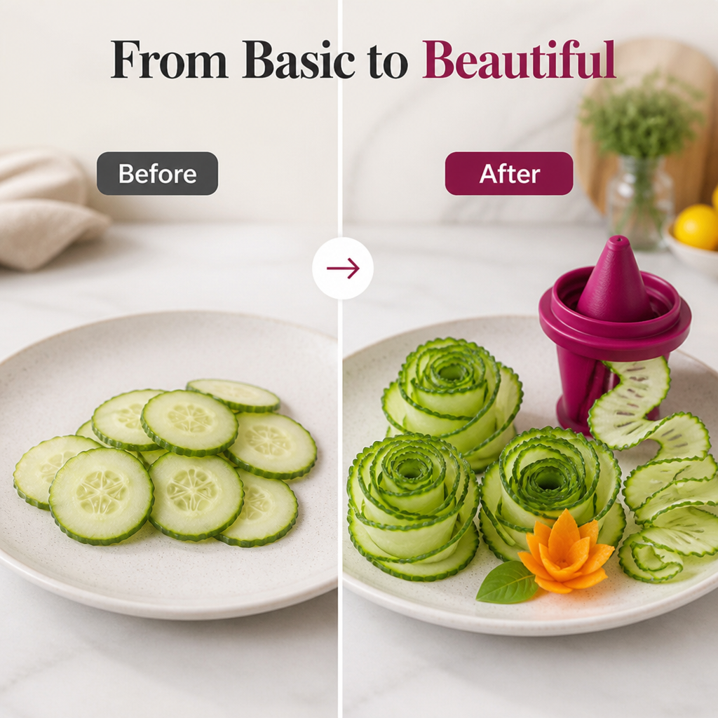 RoseCraft™ — Instantly Turn Veggies into Stunning Edible Masterpieces