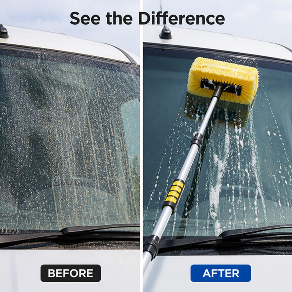 RaminaSweep™ — Clean Every Inch Without Backbreaking Effort or Scratches