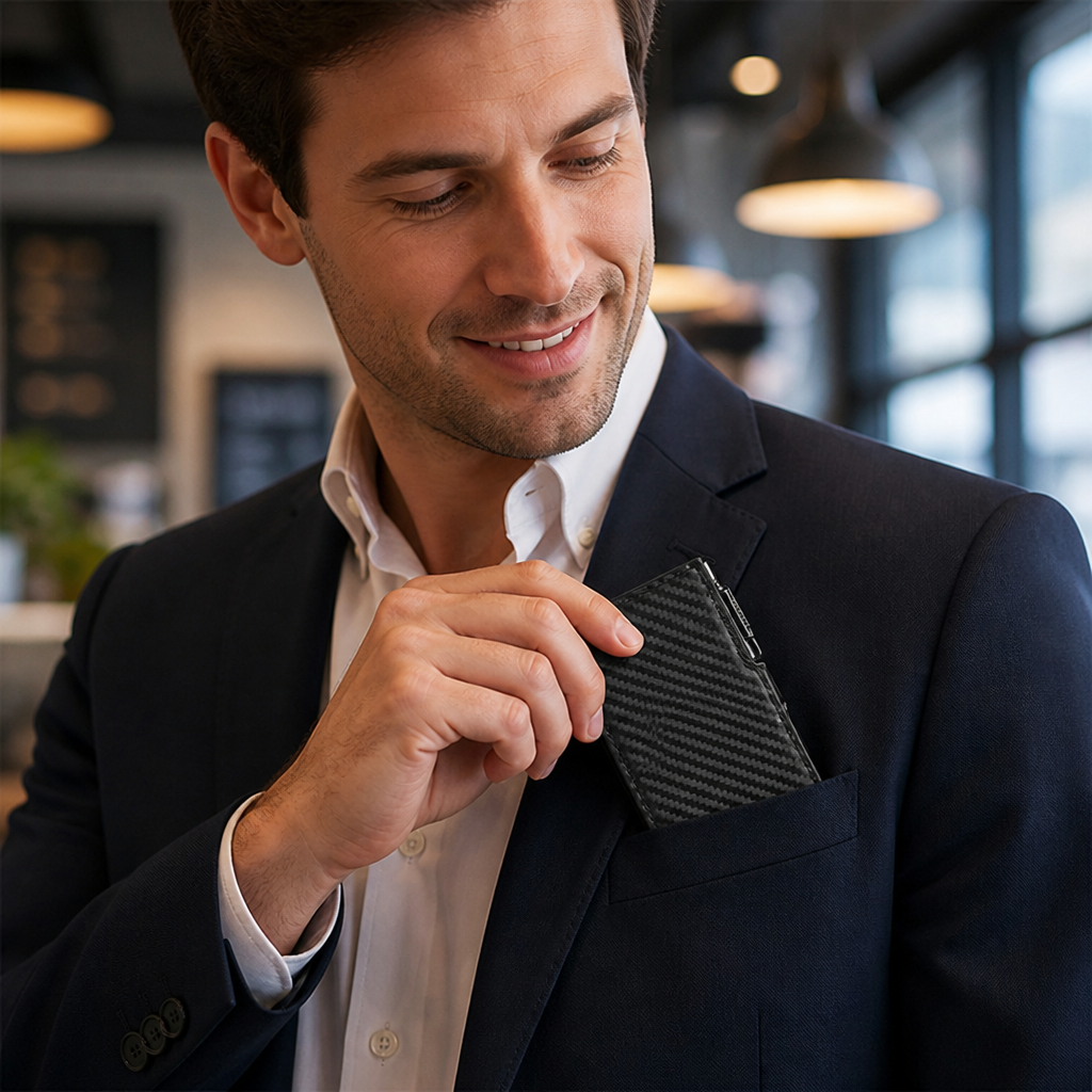 LightningGuard™ Slim RFID Wallet — Carry Confidence with Invisible Security and Effortless Access