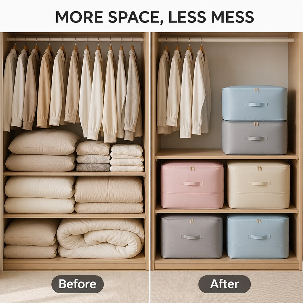 VastPress™ — Crush Clutter Instantly and Reclaim Your Space with Effortless Zip Compression