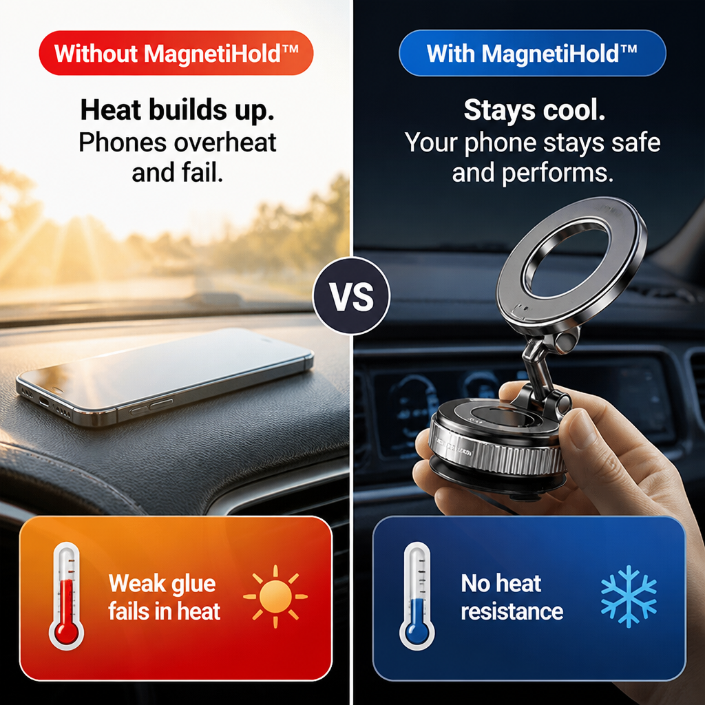 MagnetiHold™ — Drive Confidently with a Grip That Never Lets Go