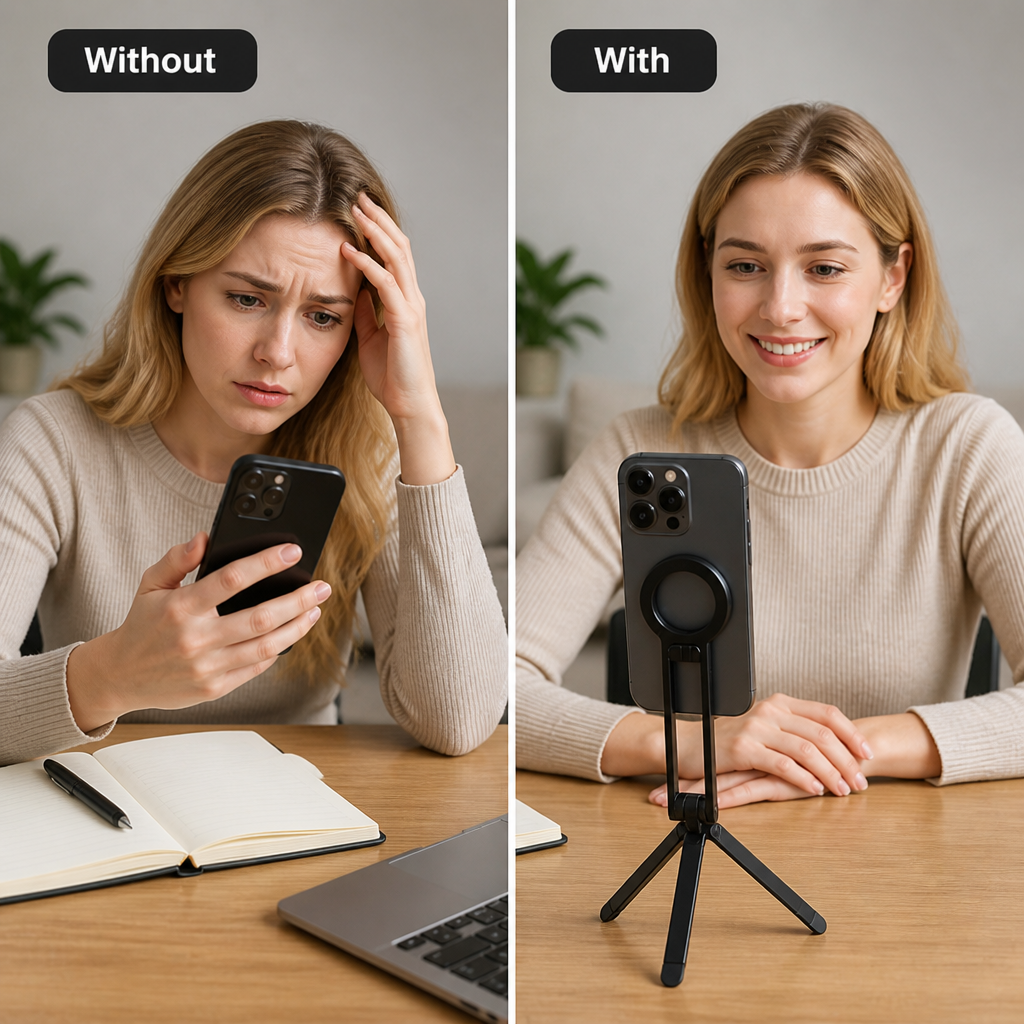 Snapvella™ — Lock Your Phone in Place and Free Your Hands Instantly