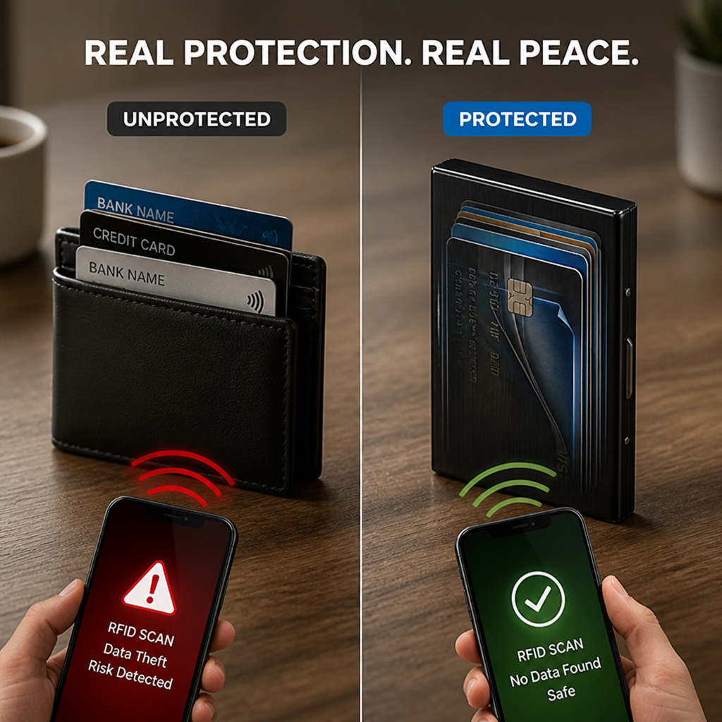 AeroGuard™ — Carry Confidence with Invisible, Bulletproof Card Protection