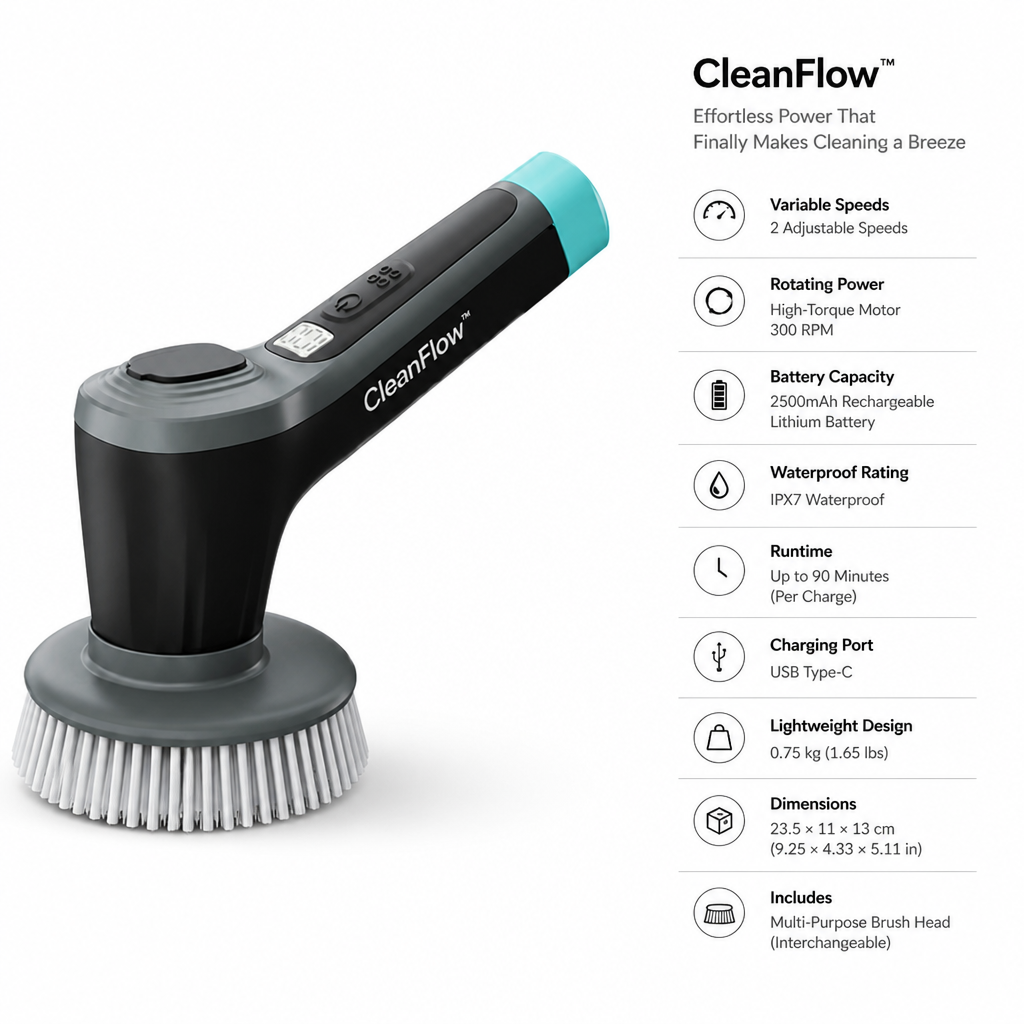 CleanFlow™ — Effortless Power That Finally Makes Cleaning a Breeze