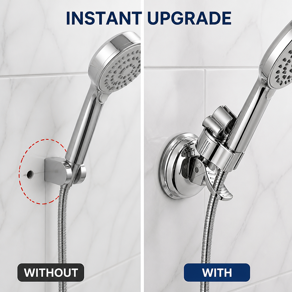 Mountriva™ — Enjoy Damage-Free, Perfectly Positioned Showers Every Time