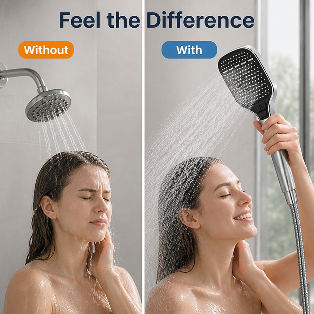 VitaMist™ Handheld Shower Head — Powerfully Refresh Your Body and Mind Every Morning