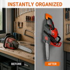 TitanGrip™ Heavy-Duty Chainsaw Hanger — Take Command of Your Garage with Rock-Solid Strength and Instant Access