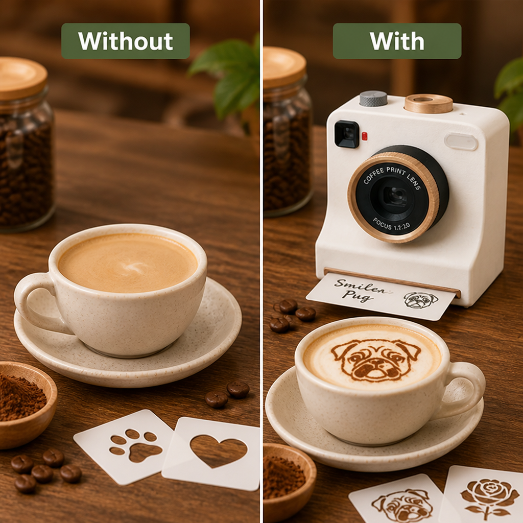 BrewMuse™ — Instantly Create Stunning Coffee Art That Wows Every Time