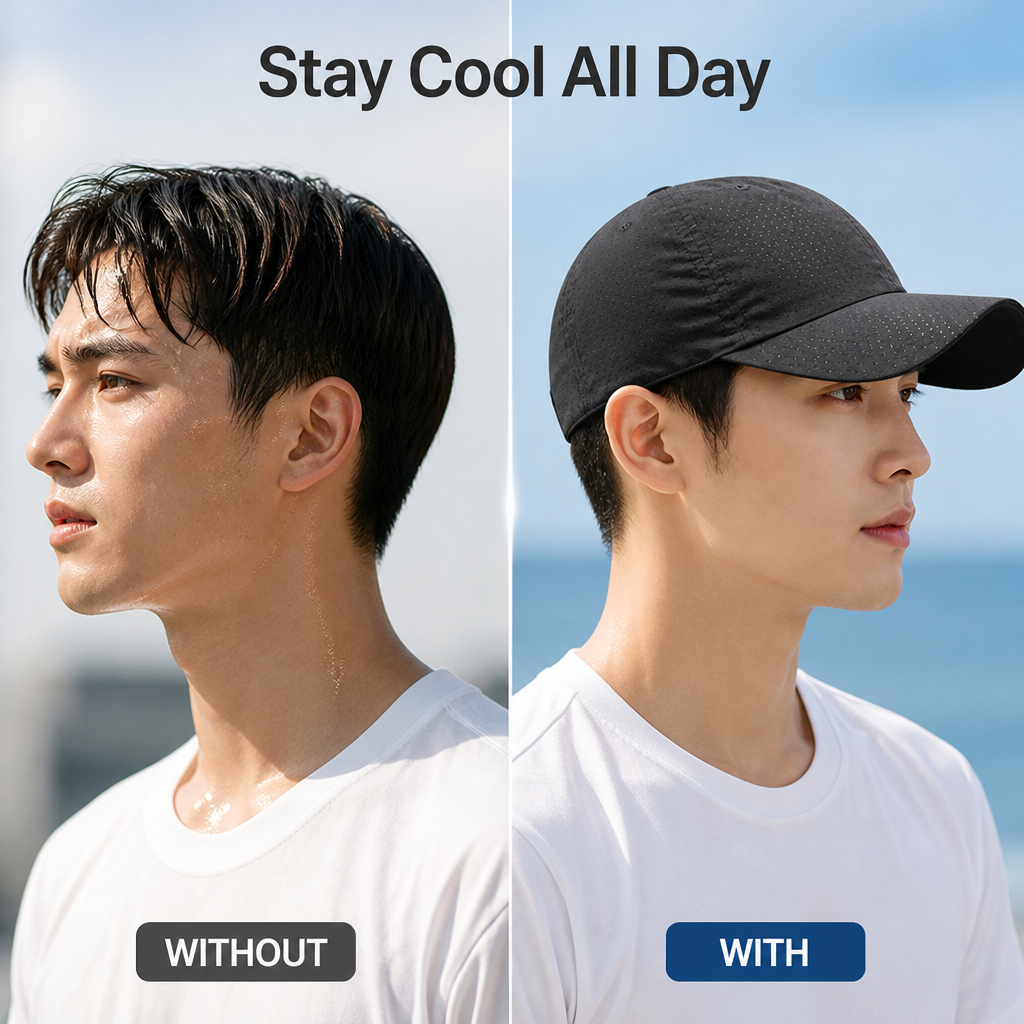 FeatherFlex™ Pro Cap — Breathe Easy, Stay Dry, and Look Unstoppable