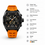 VeloQuartz™ — Own Every Second with Bold Dual-Time Precision