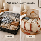 FreshFold™ — Arrive ready to go, with fresh-looking outfits and less travel stress