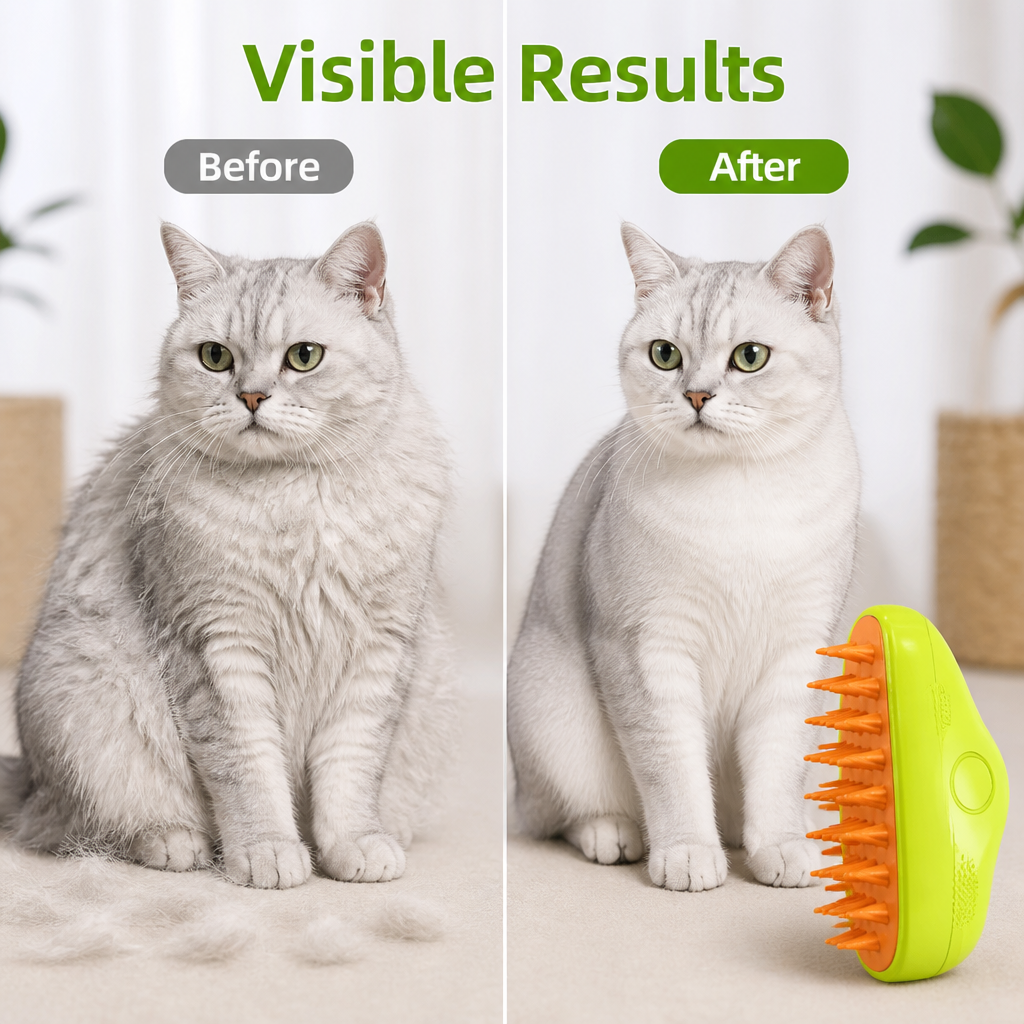 WhiskerWave™ — Turn Grooming Into Your Cat’s Favorite Moment of Calm and Shine