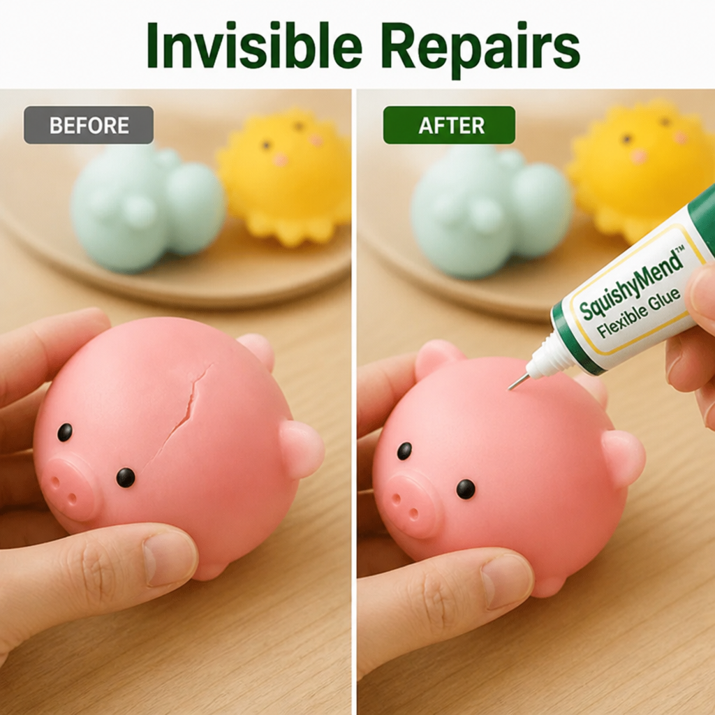 SquishyMend™ — Bring Your Broken Squishies Back to Life with Invisible, Soft Repairs