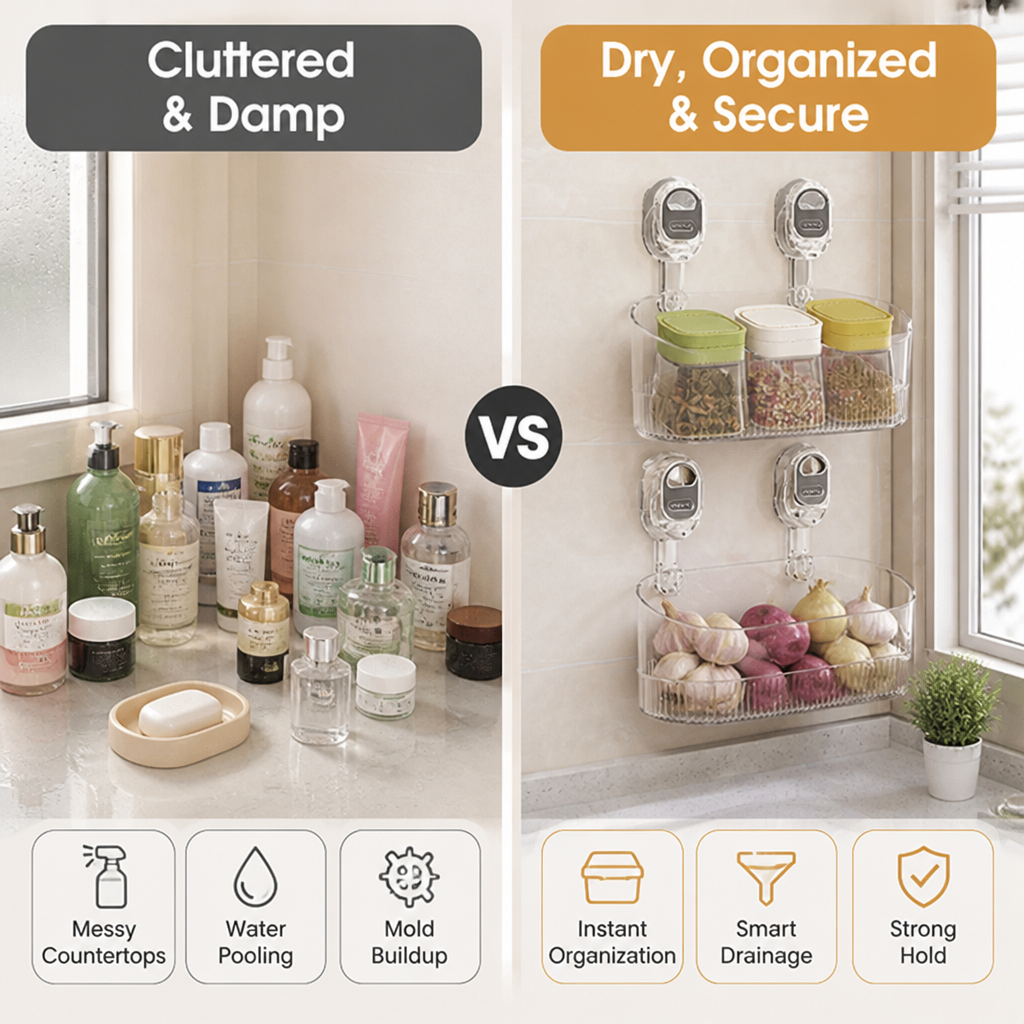 AquaGrip™ — Lock Down Dry, Tidy Spaces Instantly and Stress-Free