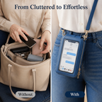 LumiTote™ — Stay Effortlessly Connected and Clutter-Free All Day Long