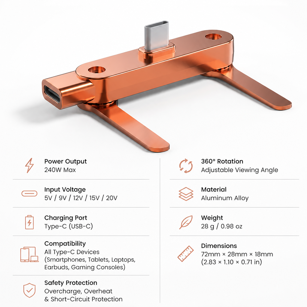VeloriCharge™ — Power Up Instantly and Stay Hands-Free All Day