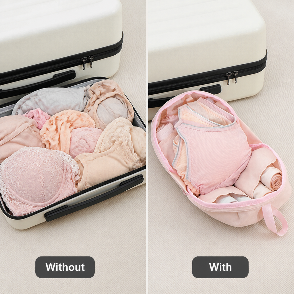LuxeNest™ — Protect Your Lingerie, Pack with Confidence, Shine Everywhere