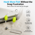 HydroGlide™ Dual-Hook Rig — Hook More Fish Without the Snag Frustration