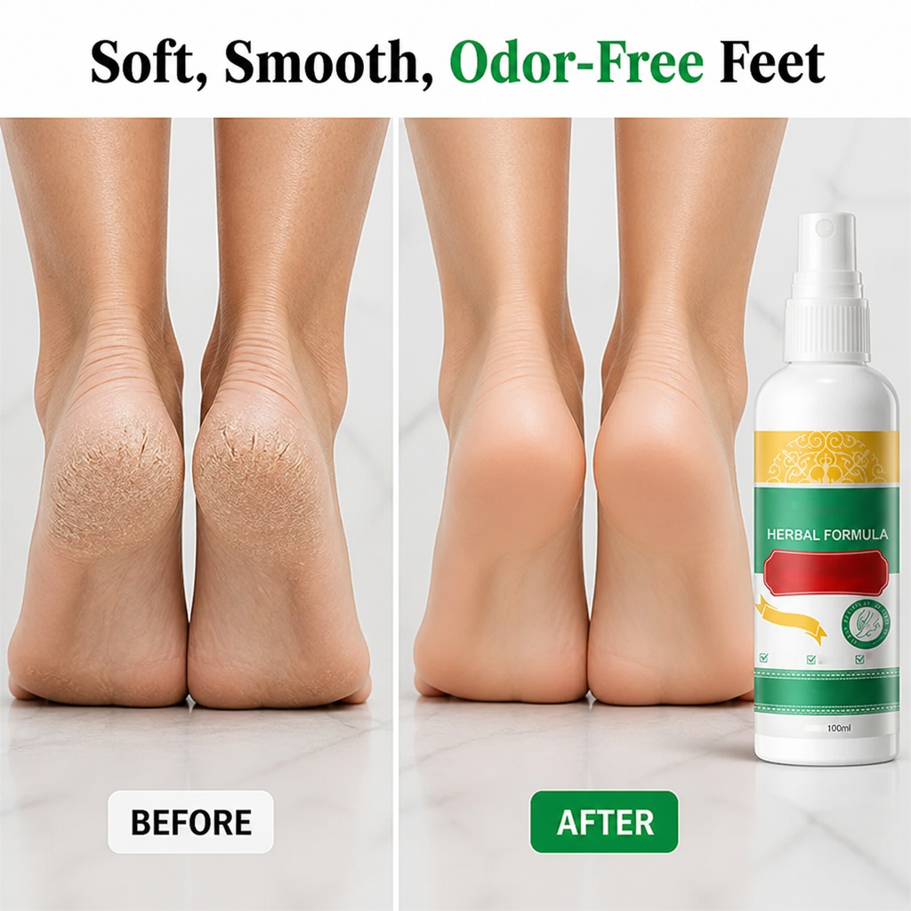 StrideEase™ Herbal Foot Spray — Transform Rough, Stinky Feet into Silky-Smooth Confidence Every Day