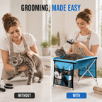 Petvessa™ 2-in-1 Foldable Grooming Bed — Finally, Calm, Control, and Comfort for Stress-Free Pet Grooming