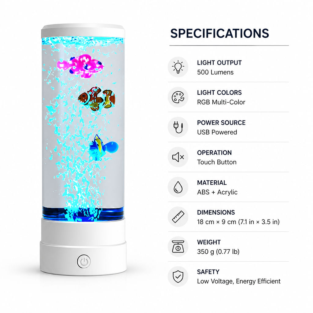 AuraMist™ Bubble Lamp — Drift Into Instant Calm with Hypnotic Soothing Light