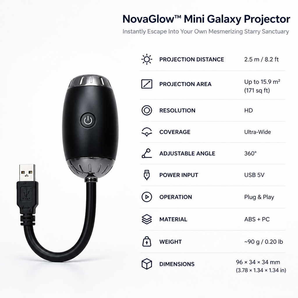 Cosmolune™ Mini Galaxy Projector — Instantly Escape Into Your Own Mesmerizing Starry Sanctuary