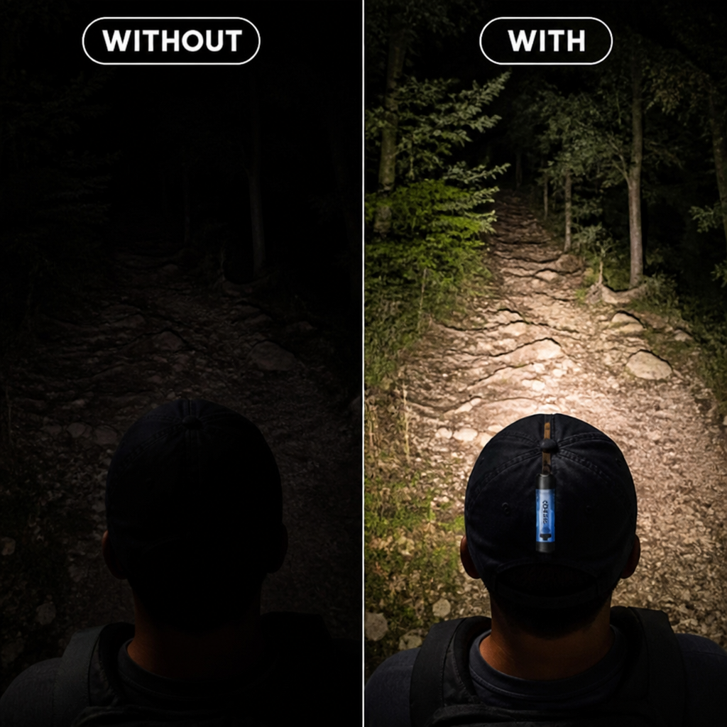 LumaBeam™ Mini — Hands-Free Light That Keeps You Moving Confidently in Any Darkness