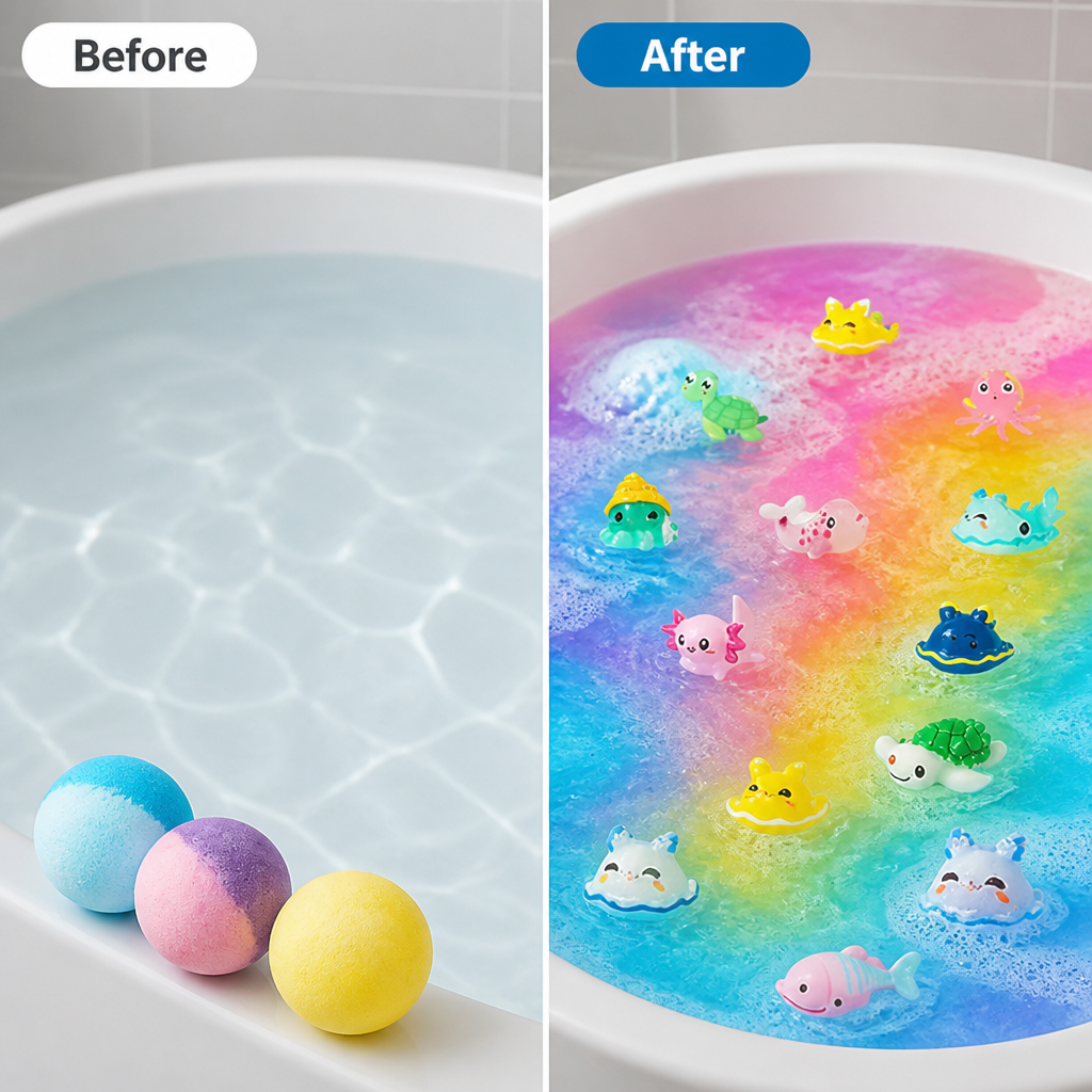 WaveJoy™ Fizz Bombs — Turn Bath Time into a Colorful, Calming Treasure Hunt Your Kids Will Beg For