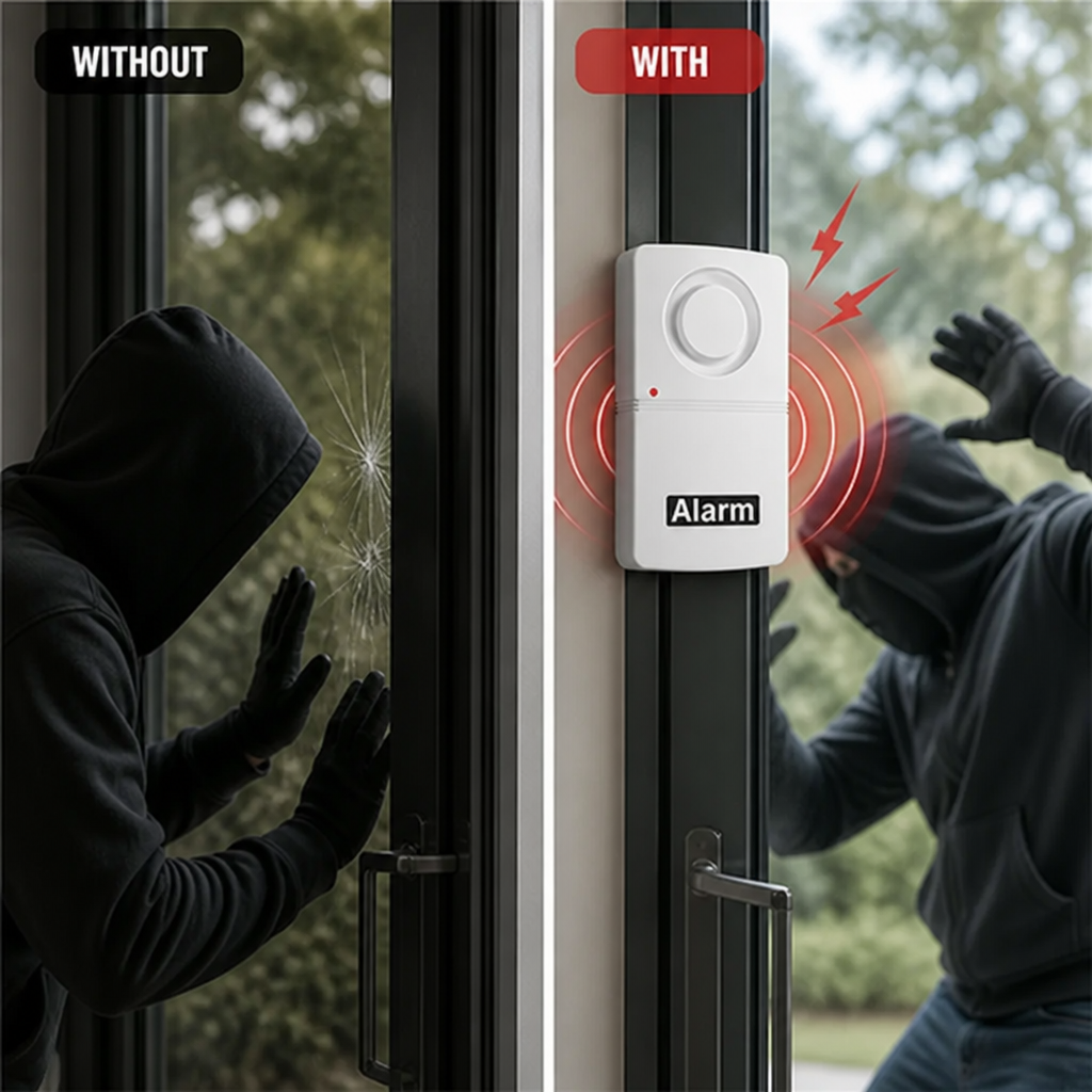 SentryPulse™ — Hear the instant your doors and windows are disturbed