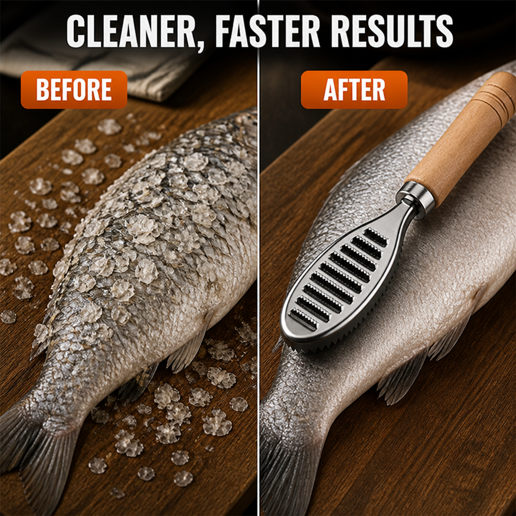 SwiftScale™ — Master Fish Prep Fast with Unshakable Comfort and Razor Precision