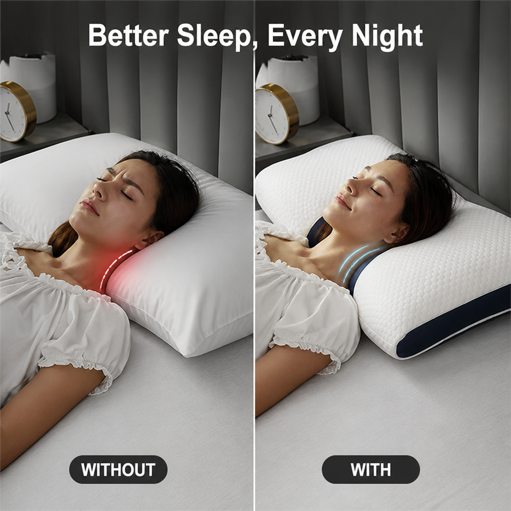 LumaRest™ — Wake Up Pain-Free with Neck Support That Feels Like a Gentle Embrace