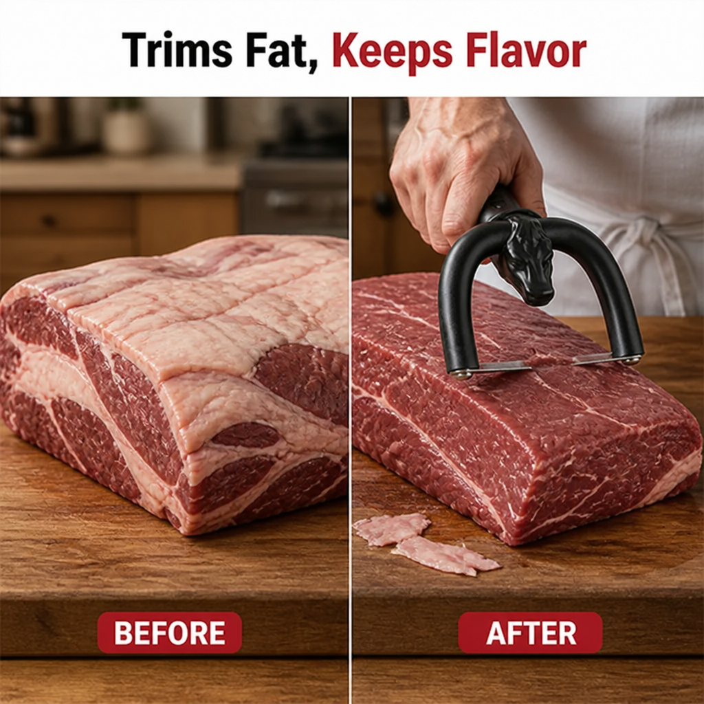 SliceMaster™ — Effortless Fat Trimming for Juicier, Restaurant-Quality Meat Every Time
