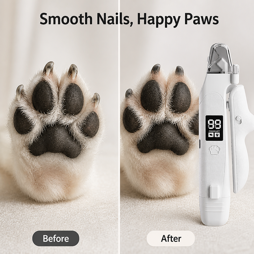 PawLuxe™ 2-in-1 LED Nail Clipper & Grinder — Calm, Confident Grooming Without the Fear or Mess