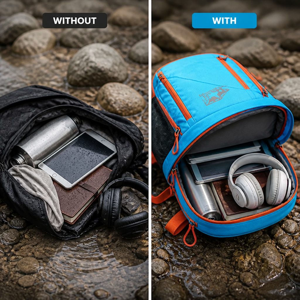 StormGuard™ Pack — Stay Dry, Organized, and Ready for Anything