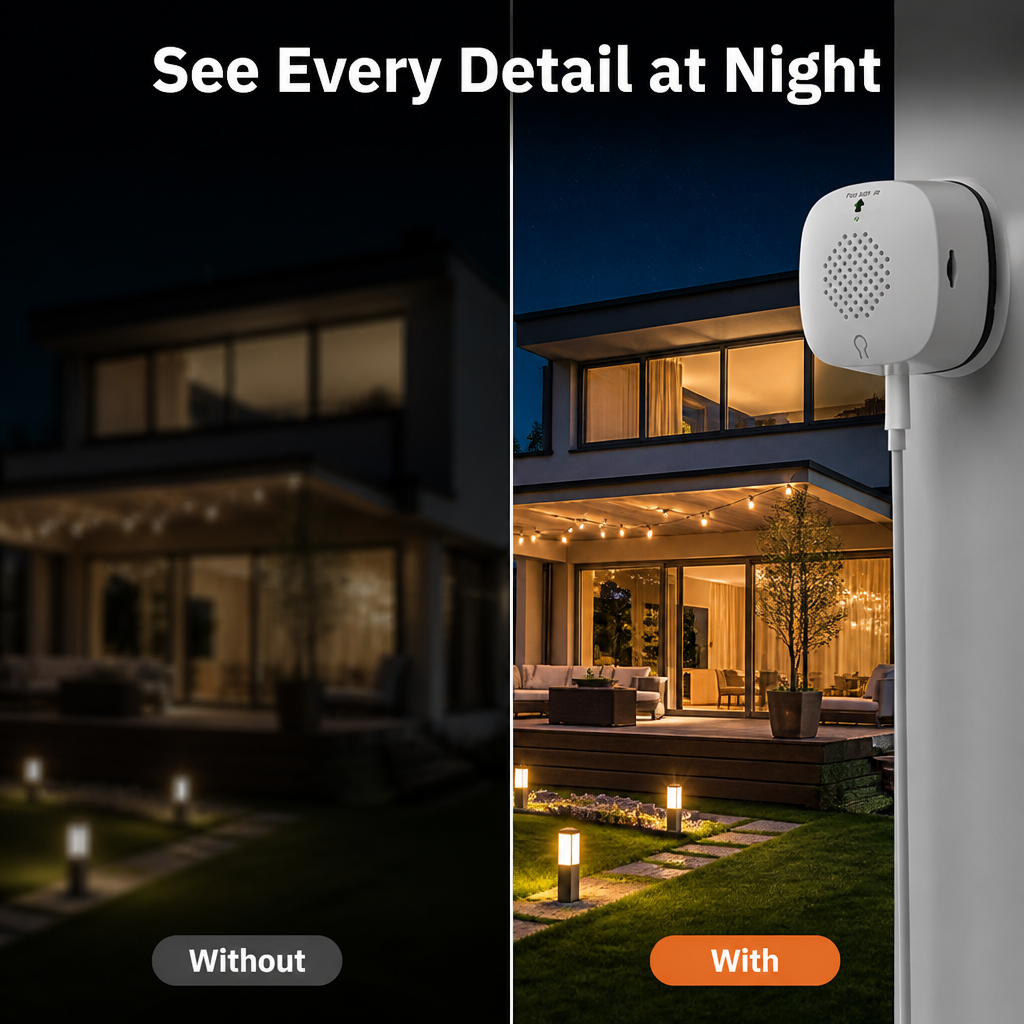 Vigilaris™ Magnetic Security Camera — See Every Detail at Night and Own Your Peace of Mind