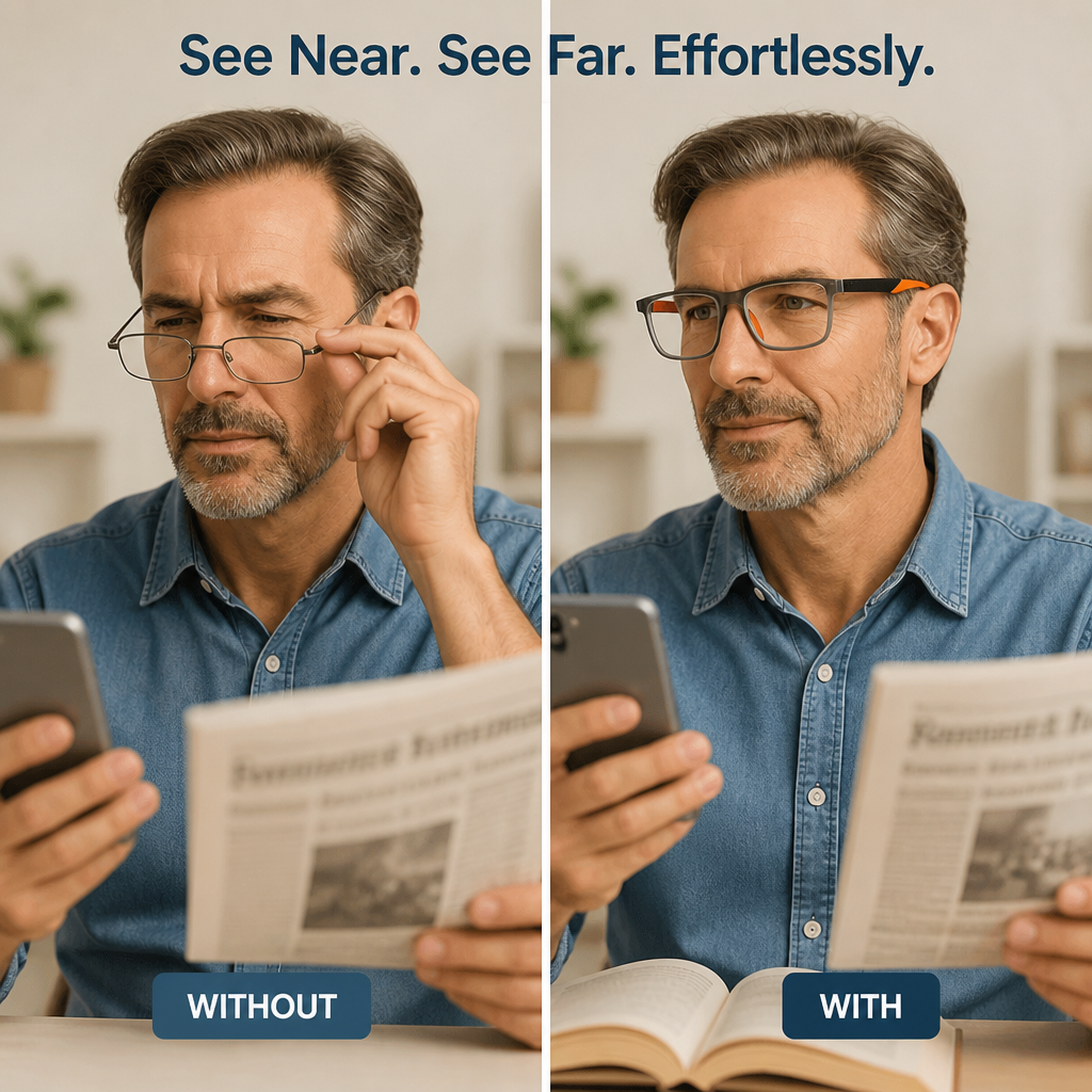 Clariquo™ Multifocal Glasses — Feel the Freedom of Effortless, All-Day Clarity and Comfort