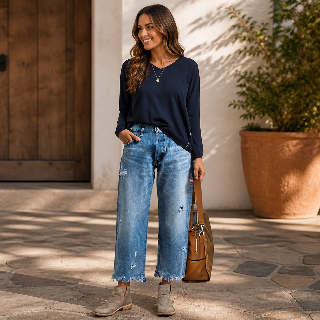 AzureCrest™ Straight Leg Denim Shorts — Own Every Moment with Effortless Edge and Unmatched Comfort